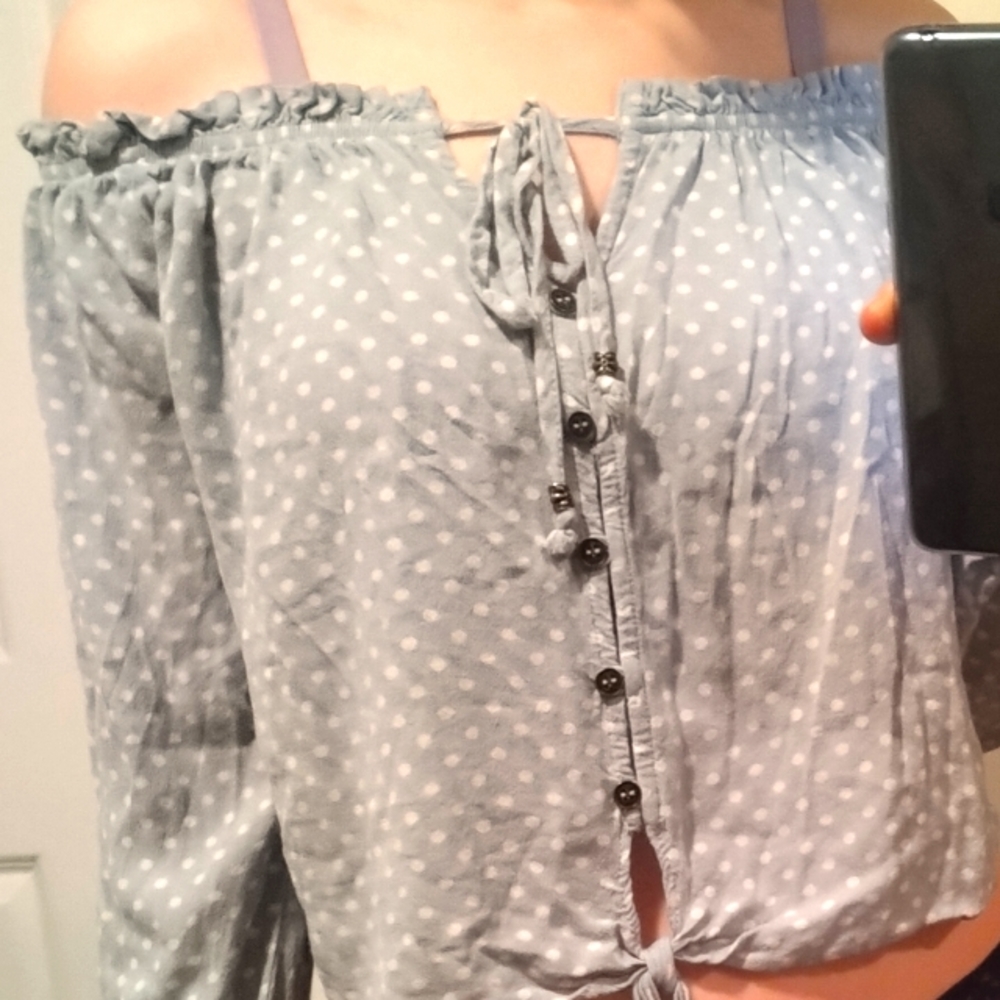 Off the shoulder shirt